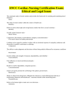 ANCC Cardiac-Nursing Certification Exam_ Ethical and Legal Issues