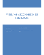 Visies op verpleegkundige en gezondheid