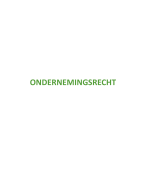 Samenvatting ondernemingsrecht 