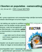 NECTAR Biologie H6 - Soorten en populatie samenvatting