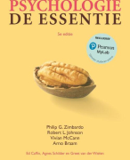 Samenvatting Psychologie de Essentie  - Leerjaar 1, Periode 2 | Fontys Social Work