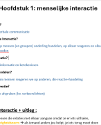 menselijke interactie + gedrag van de mens