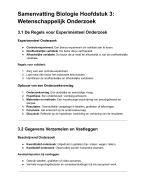 Samenvatting Biologie HFD3 4 VWO