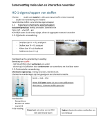 Samenvatting moleculen en interacties 