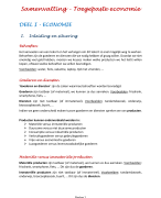Samenvatting Toegepaste Economie 3TSO - examencommissie 2025