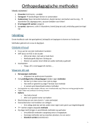 Orthopedagogische methoden 
