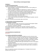 Volledige samenvatting levenslooppsychologie (hoofdstuk 1 t.e.m. 9)