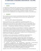 Le référentiel comptable international : IAS/IFRS