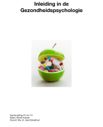 Inleiding in de gezondheidspsychologie