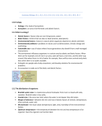 Summary Biology 3TTO Chapter 13 & 14