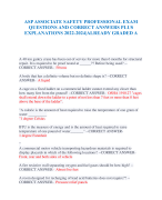 ASP ASSOCIATE SAFETY PROFESSIONAL Exam