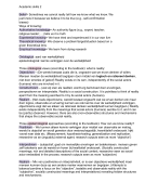 Academic skills 2 RUG (Engels met soms wat Nederlandse woorden en zinnen)