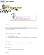 Chapter 1 Filing or Initiation of Complaint