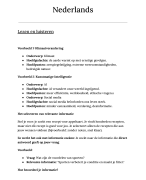 Samenvatting Nederlands 2degraad