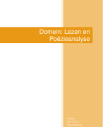 Samenvatting Nederlands: Domein - Lezen en Poëzieanalyse (Noordhoff VWO)