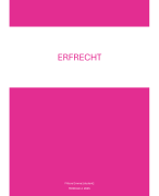 Samenvatting Erfrecht (2e jaar rechtspraktijk)