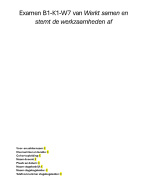 B1-K1-W7 Werkt samen en stemt de werkzaamheden af