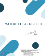 Samenvatting Materieel Strafrecht 2025 - compleet 