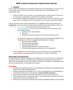Fysiotherapie KNGF Evidence Statements Subacromiale klachten