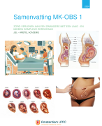 Samenvatting EPA MK-OBS-1, laag-middencomplexe zwangere
