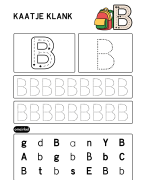 Werkblaadjes letter B en V