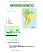 Samenvatting het tropisch regenwoud in Amazonië (spanningen en ecologische problemen (in regio's))