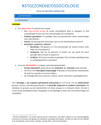 Gezondheidssociologie MBG 
