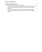 Samenvatting Hoofdstuk 1 Biology: a Global Approach