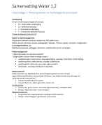 Samenvatting water module 1.2