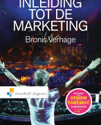 Samenvatting boek Inleiding tot de marketing - Bronis Verhage