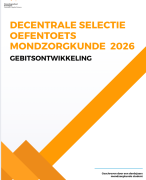 Oefentoets gebitsontwikkeling Decentrale Selectie Mondzorgkunde Hanze Groningen 2026