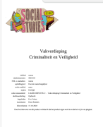 Verslag 'Criminaliteit & Veiligheid' – Leraar Maatschappijleer (NHL Stenden)