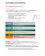 Samenvatting vak Sociologie