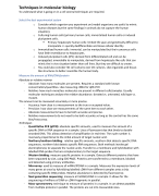 Advanced molecular biology - transcriptional gene regulation 