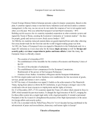 European Union Law and Institutions 