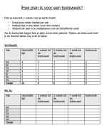 Hoe plan je voor de toetsweek