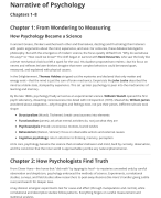 Samenvatting - Inleiding in de psychologie H 1-8 (PB0014)