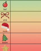 Kerst - woorden namaken