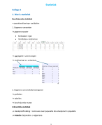 samenvatting beschrijvende statistiek college 1 t.e.m 9