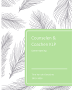 Samenvatting Counselen en Coachen KLP