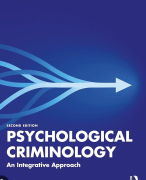 Zelfgeschreven samenvatting psychologische criminologie 