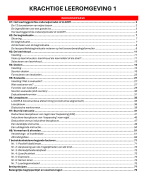 Samenvatting Krachtige Leeromgeving 1 - BALO(V)