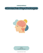 Klinische Psychologie volledig en uitgebreid 