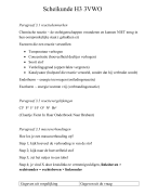Scheikunde H3 3VWO (3.1, 3.2, 3.3)