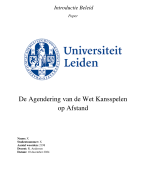 Bundel van alle opdrachten voor de pre-master Management van de Publieke Sector! (Universiteit Leiden)