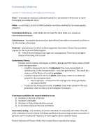 Evolutionary Medicine (RUG) Complete Summary