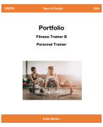 Volledig PT-portfolio – EREPS / Fitness Trainer B (2024) Gewichtverlies vrouw (45), inclusief 8 LVF's