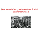 Geschiedenis examencommissie - 3de graad doorstroomfinaliteit