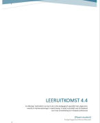 Reflectieverslag Leeruitkomst 4.4 | Pedagogisch Competent · Ontwikkelingsgericht · T-shaped | Korthagen | PEP HBO