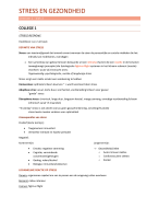 Samenvatting van stress en gezondheid